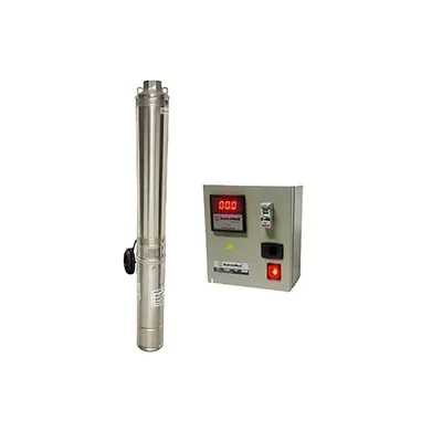 V-Guard (Nova-OT0108) 1 HP 4 inch (100 mm) 8 Stage Oil Filled Borewell Submersible Pump with Digital Control Panel (1 Year Warranty)